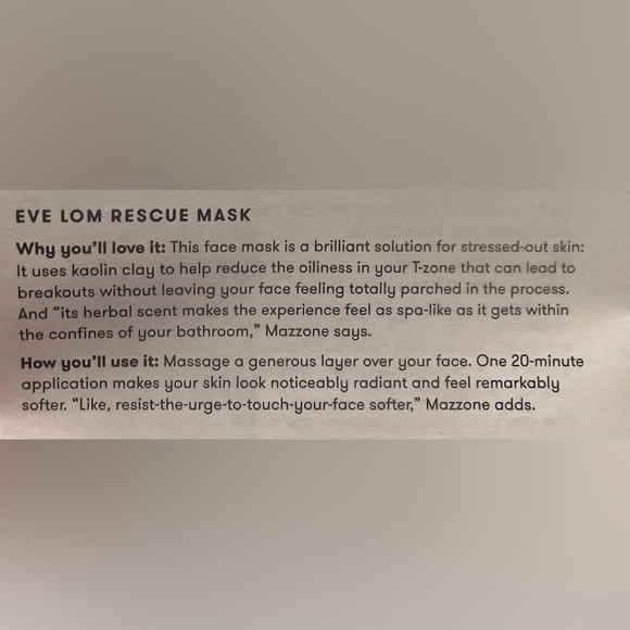 NWT Eve Lon rescue mask. 50 oz. Leave on 15-20 min. Rinse off. Easy! - Picture 6 of 8